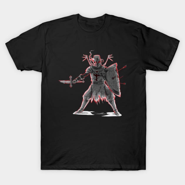 Damned Templar Knight T-Shirt by ds_designing